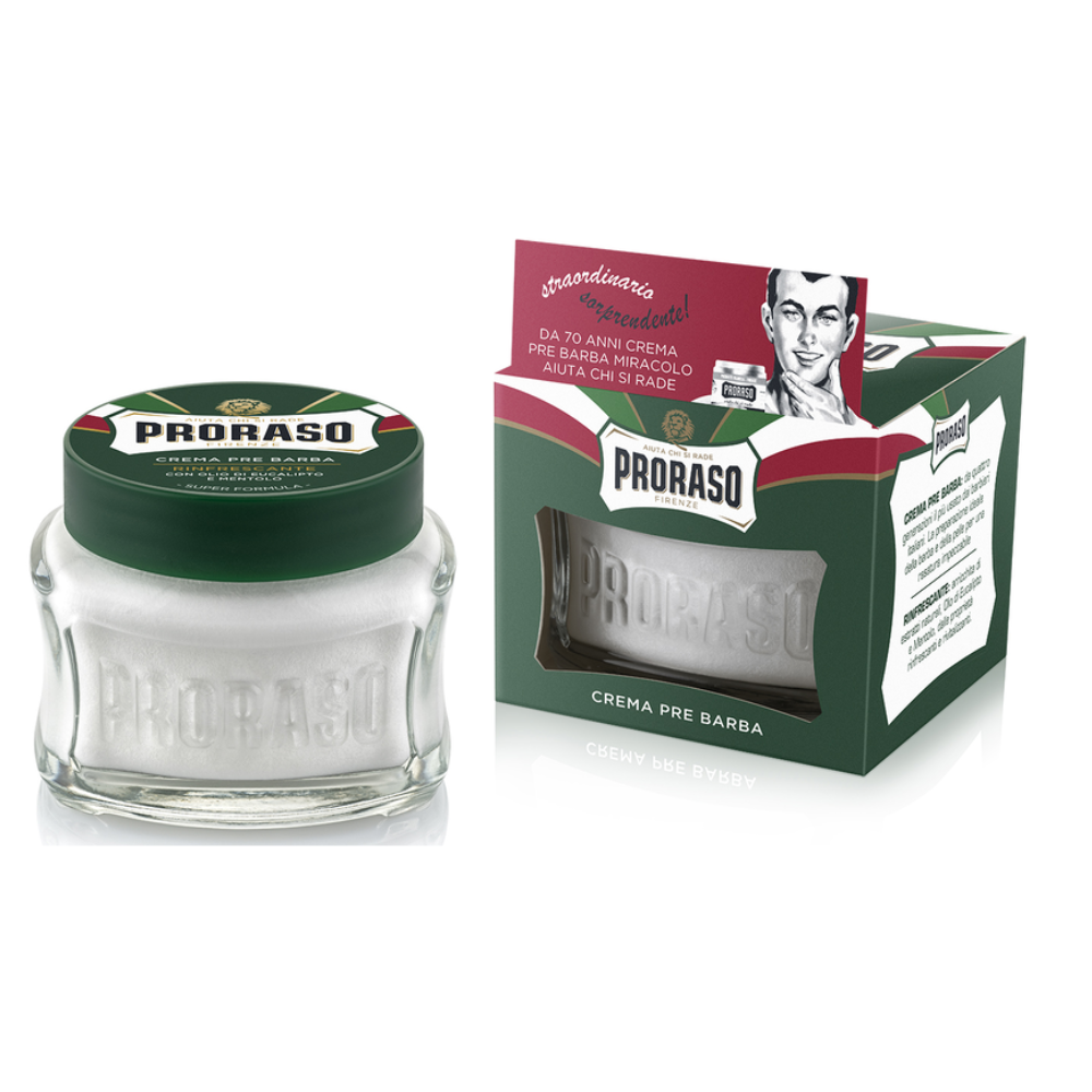 PRORASO CREMA PRE BARBA RINFRESCANTE 100ML VERDE