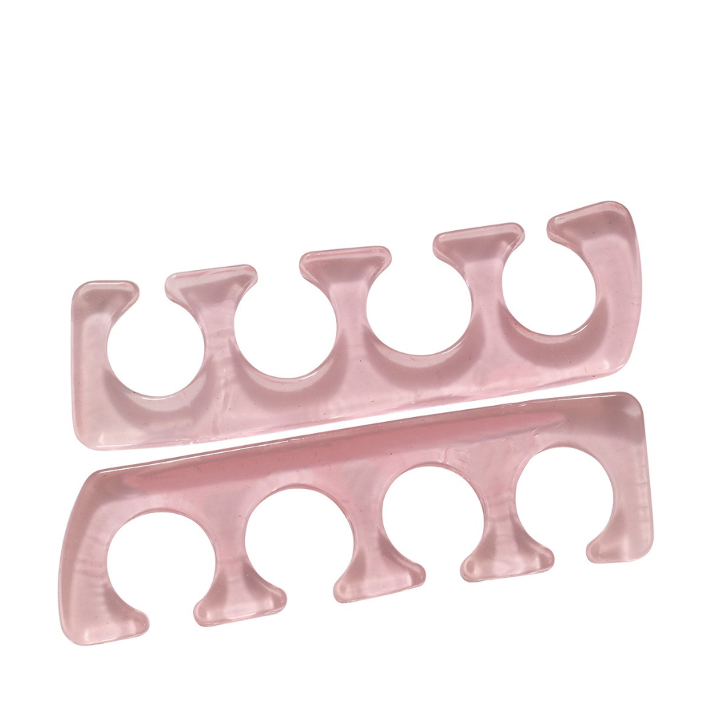 PEGGY SAGE 155434 1 PAIO DI SEPARATORI PER DITA DEI PIEDI IN SILICONE ROSA