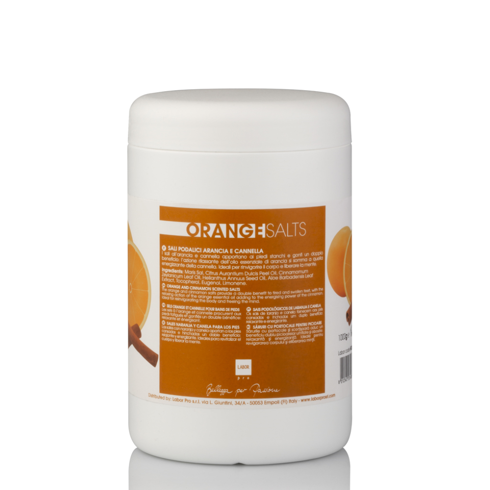 LABOR SALI DA BAGNO PROFUMATI ARANCIA E CANNELLA 1000GR H038