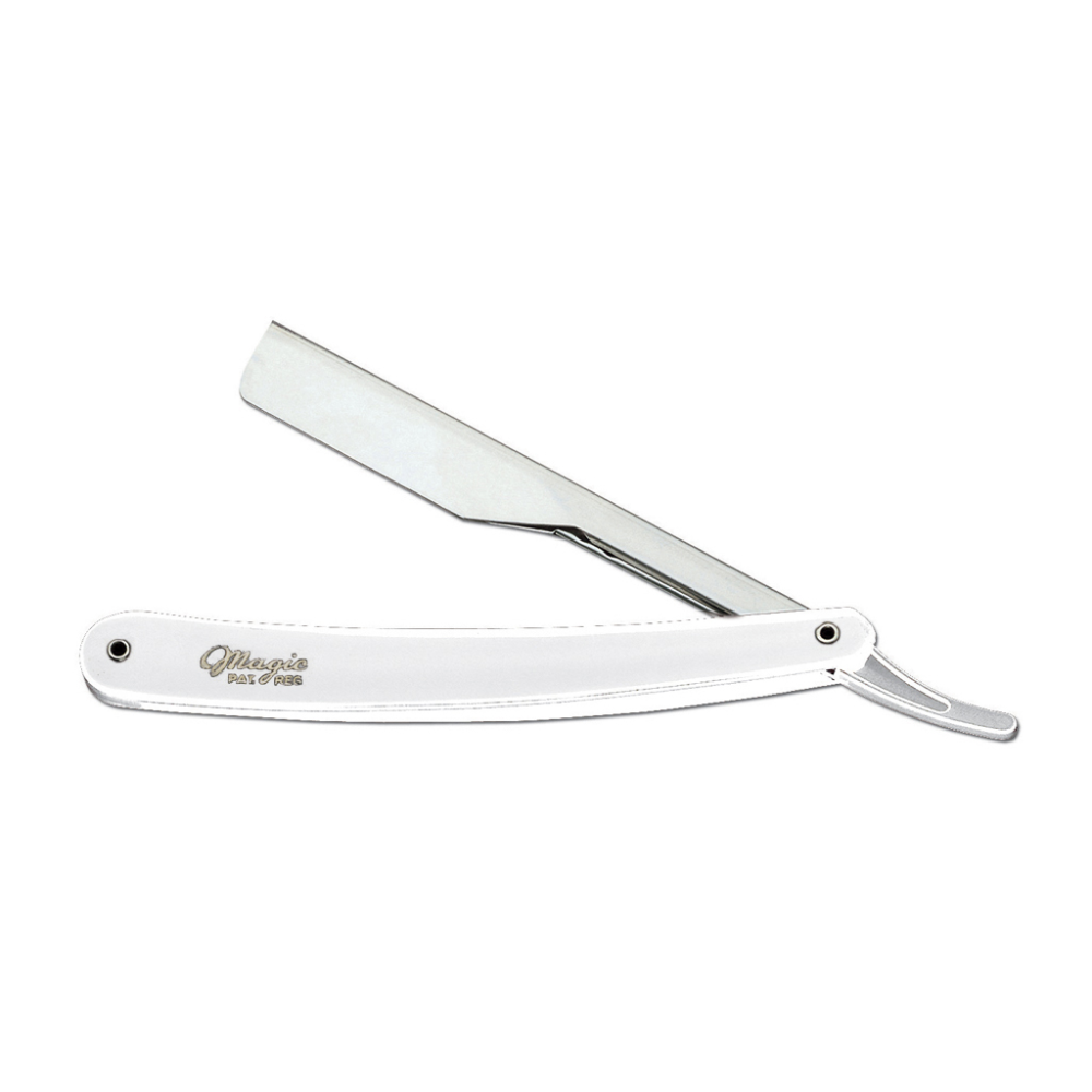 MAGIC RASOIO MEZZA LAMA MANICO PLASTICA BIANCO 42074