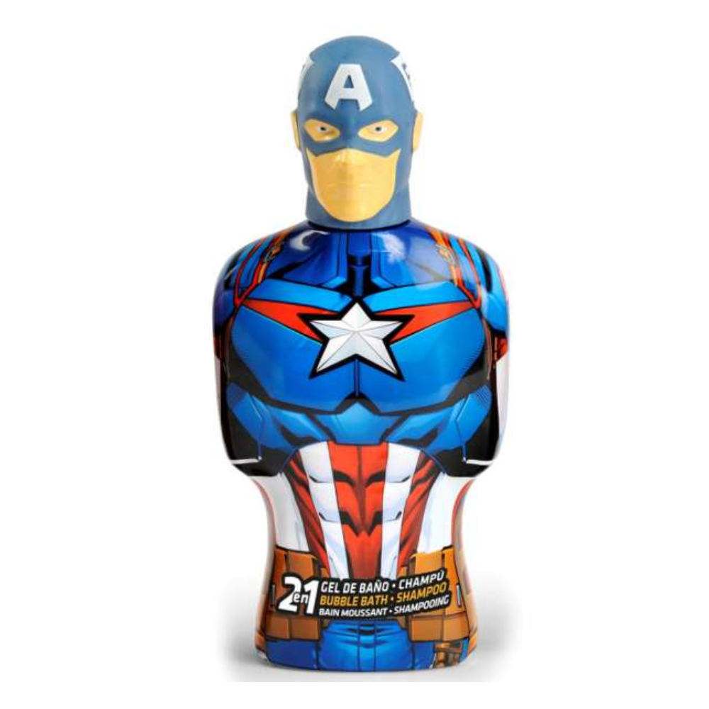 MARVEL CAPITAN AMERICA BUSTO 3D 2IN1 DOCCIA SHAMPOO 350ML LN2539