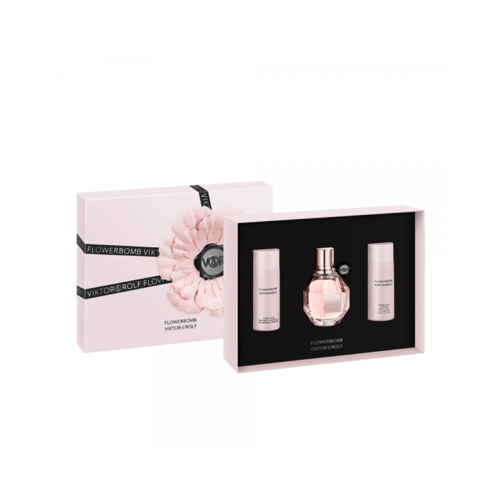 VIKTOR&ROLF FLOWER BOMB CONF.EDP 50ML+GEL DOCCIA 50ML+LATTE CORPO 50ML