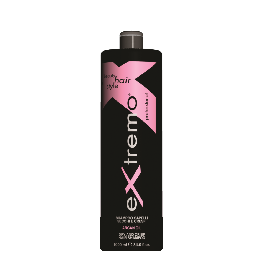 EXTREMO SHAMPOO CAPELLI SECCHI E CRESPI ARGAN OIL 1000ML EX404