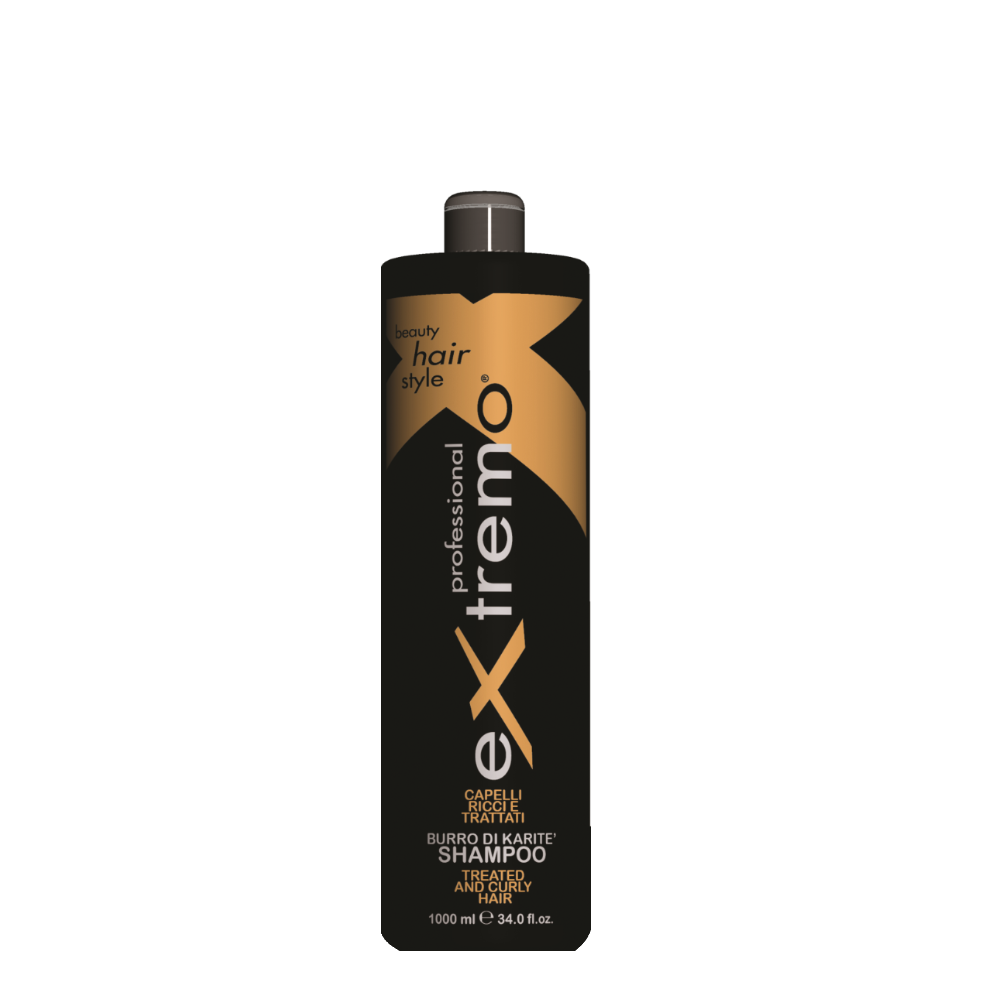 EXTREMO SHAMPOO CAPELLI RICCI E TRATTATI BURRO DI KARITE 1000ML EX411
