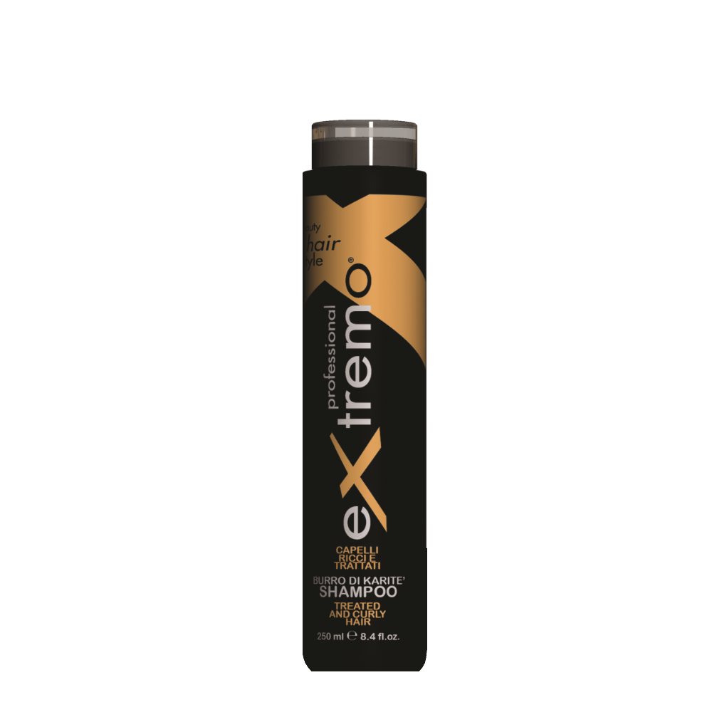 EXTREMO SHAMPOO CAPELLI RICCI E TRATTATI BURRO DI KARITE 250ML EX412