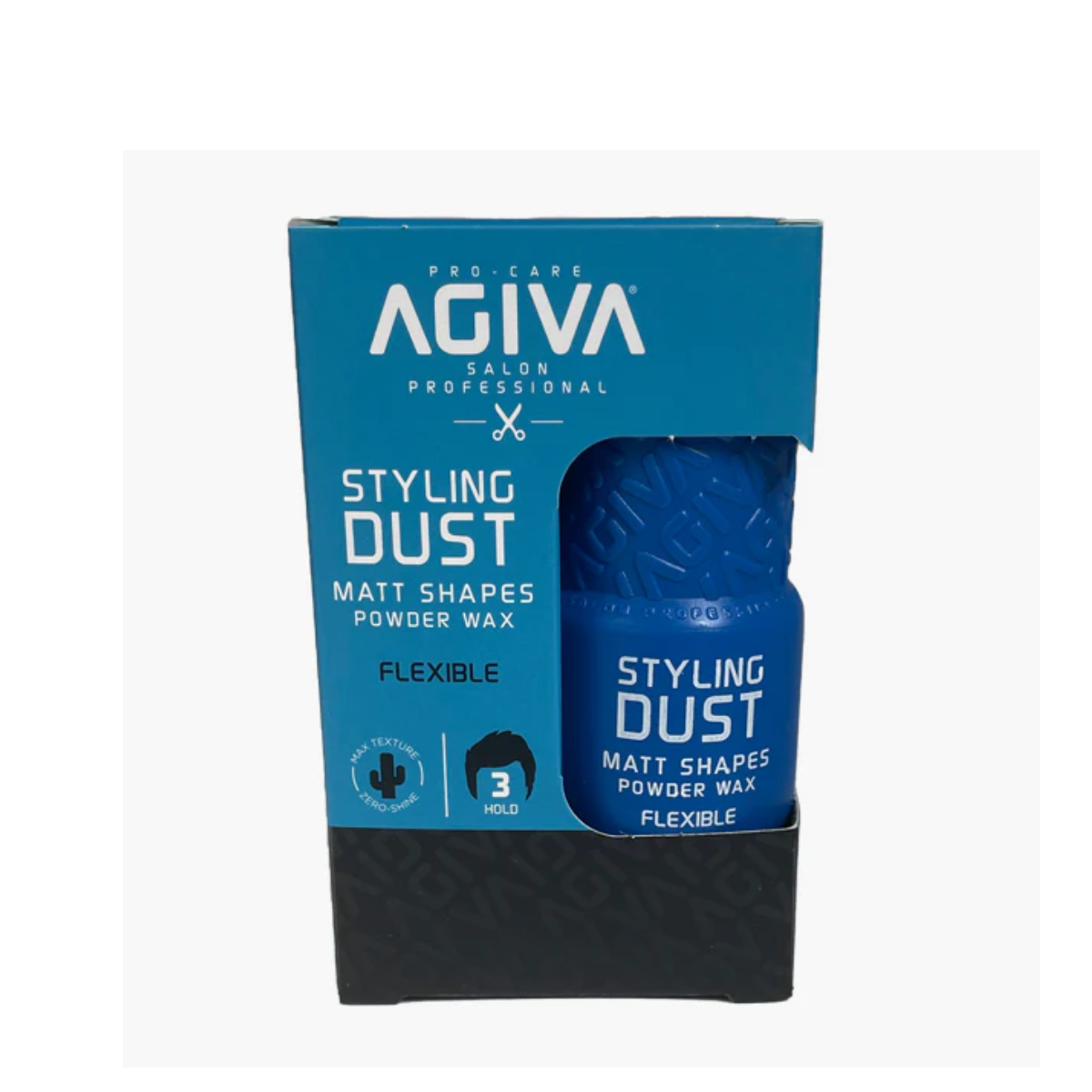 AGIVA 2585 STYLING DUST MATT SHAPES POWDER WAX 01 BLUE FLEXIBLE 20GR