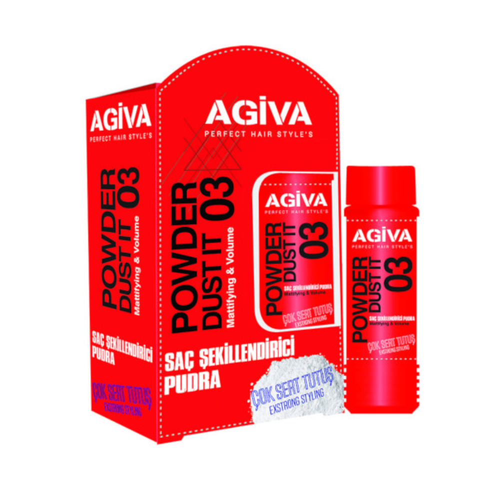 AGIVA 2587 STYLING DUST MATT SHAPES POWDER WAX 03 RED EXTRASTRONG 20GR