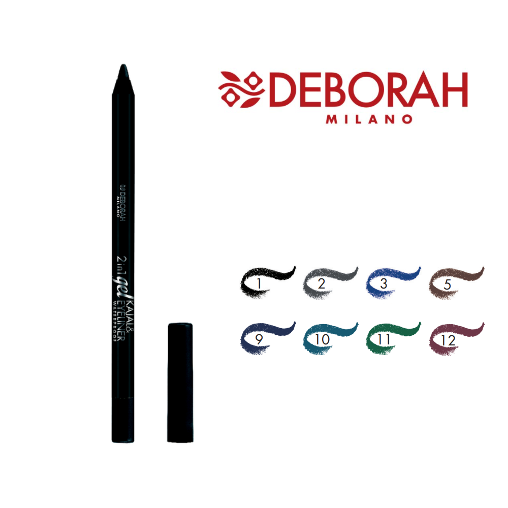 DEBORAH KAJAL 2IN1 GEL EYELINER WATERPROOF MATITA OCCHI