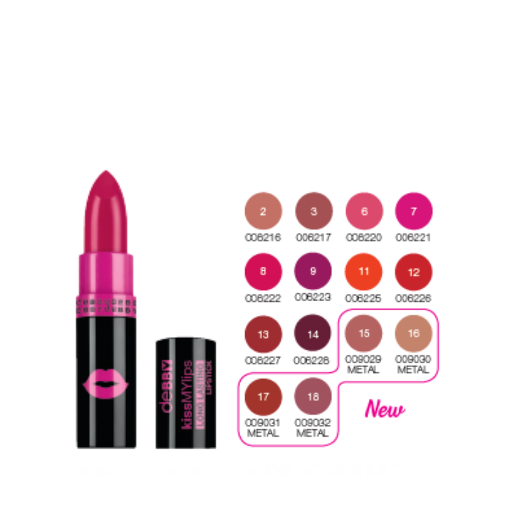 -DEBBY KISS MY LIPS LONG LASTING LIPSTICK