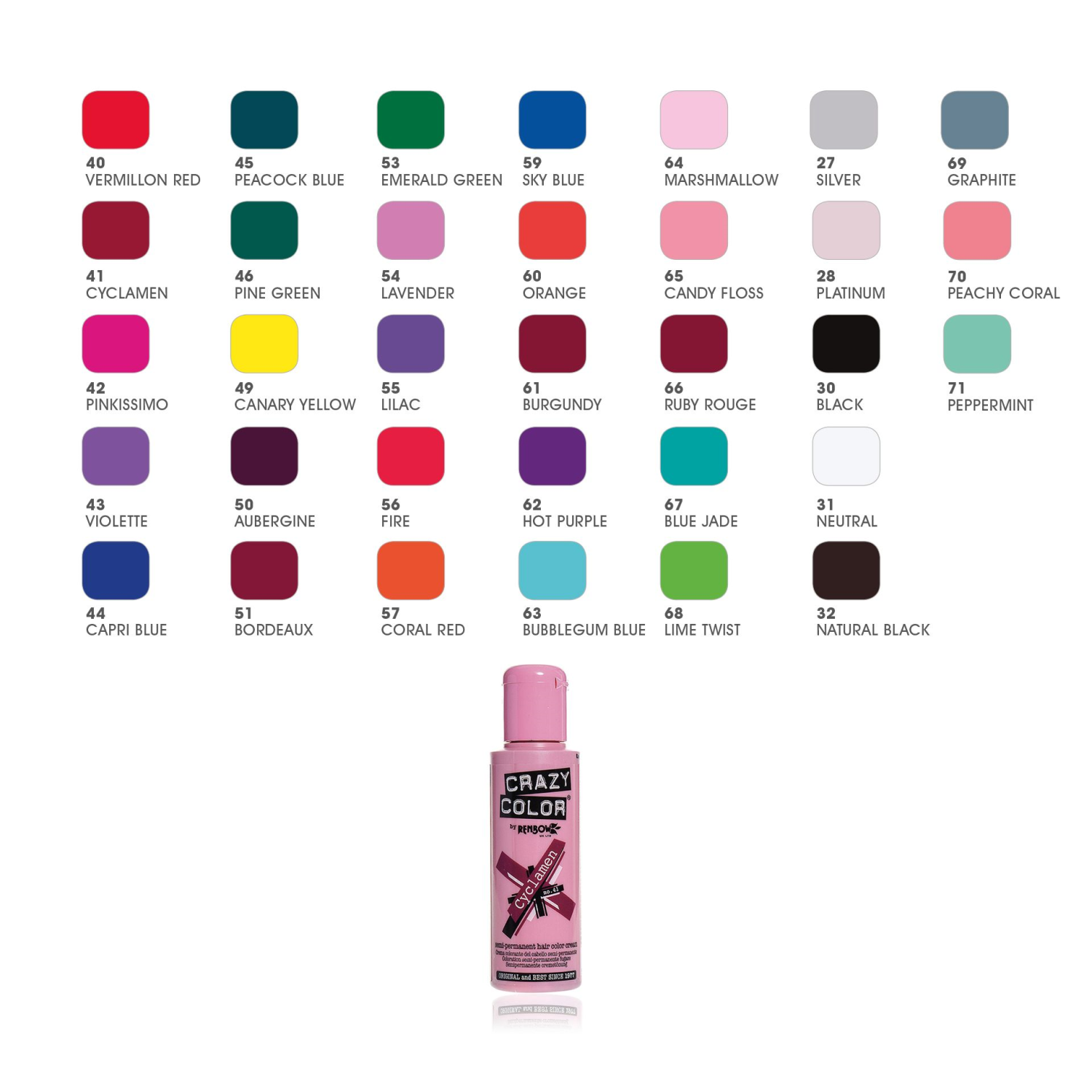 CRAZY COLOR CREMA COLORANTE SEMIPERMANENTE 100ML E679