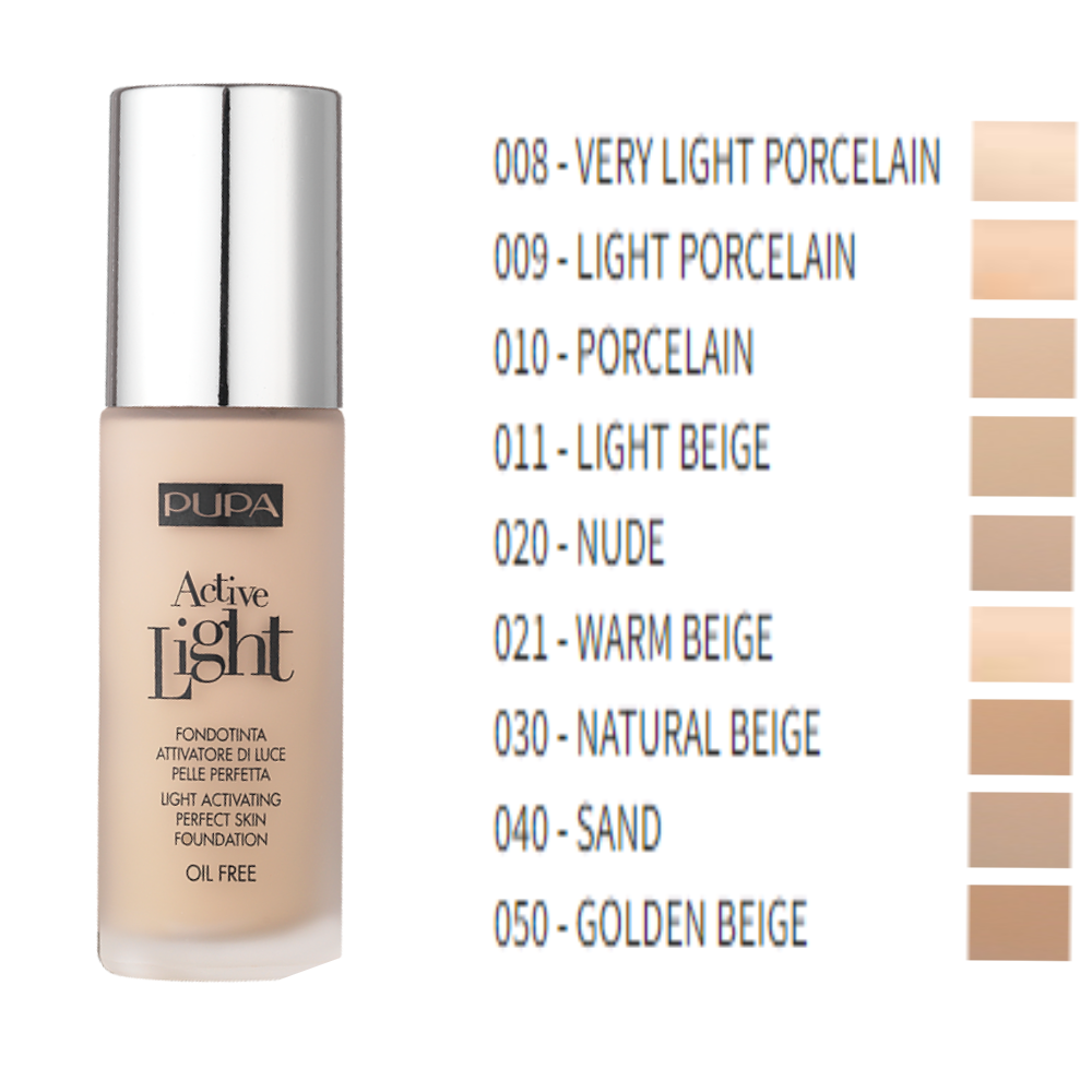 PUPA ACTIVE LIGHT FONDOTINTA FLUIDO 30ML