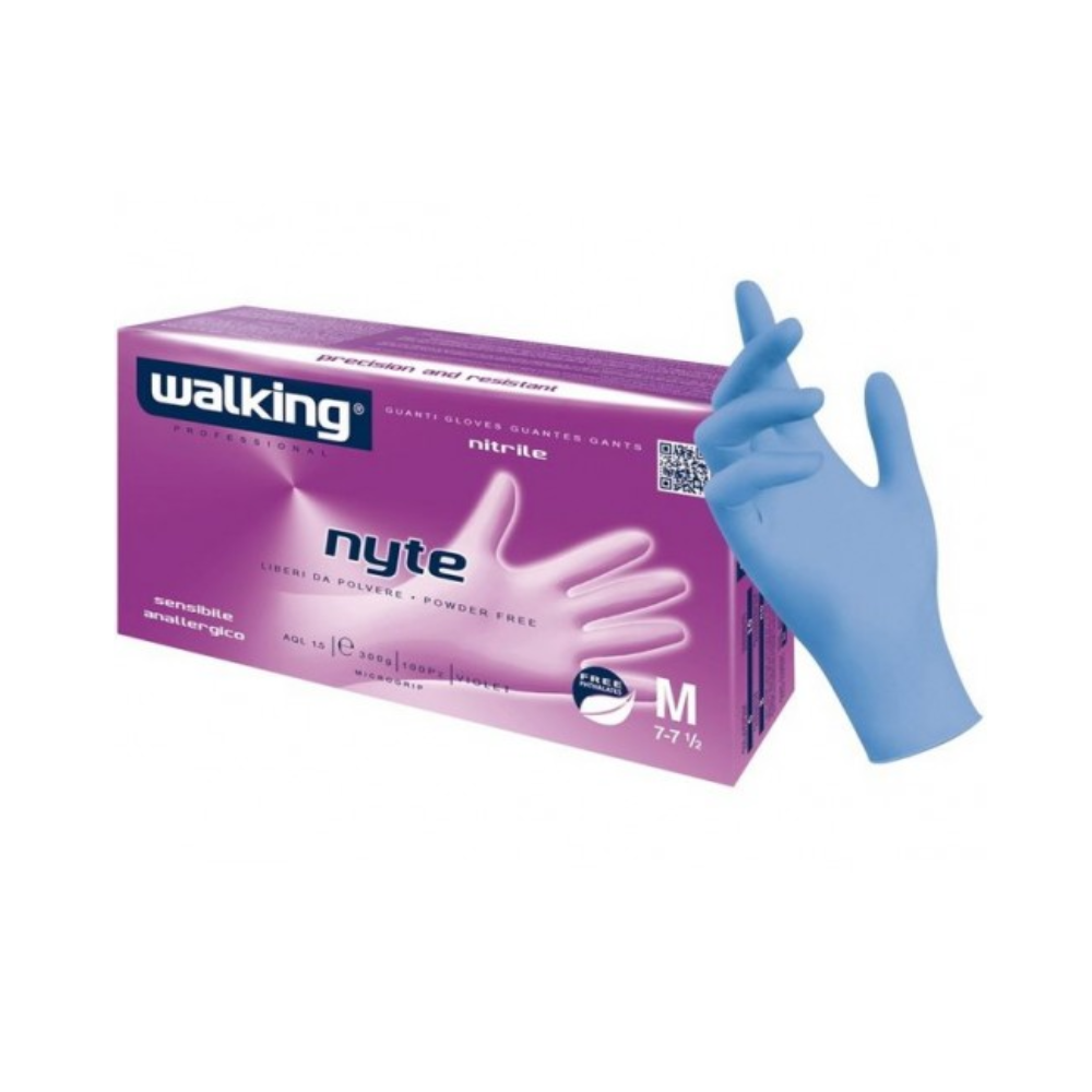 WALKING NYTE GUANTI IN NITRILE SENZA POLVERE 100PZ