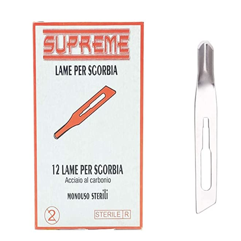 SUPREME LAME SGORBIA MONOUSO CONF.12PZ (SINGOLO PEZZO)