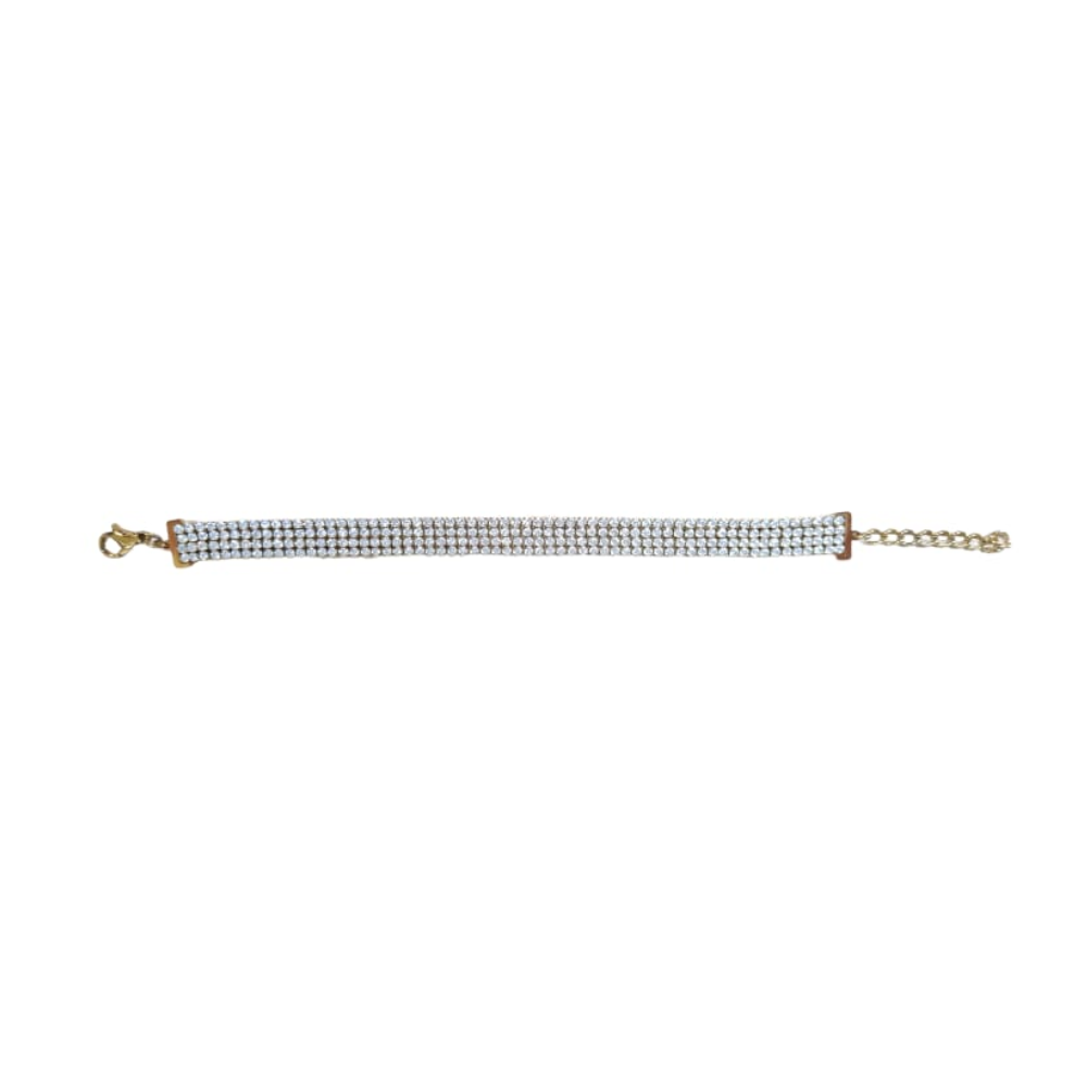 VANITA BRACCIALE IN ACCIAIO CON ZIRCONI AC702