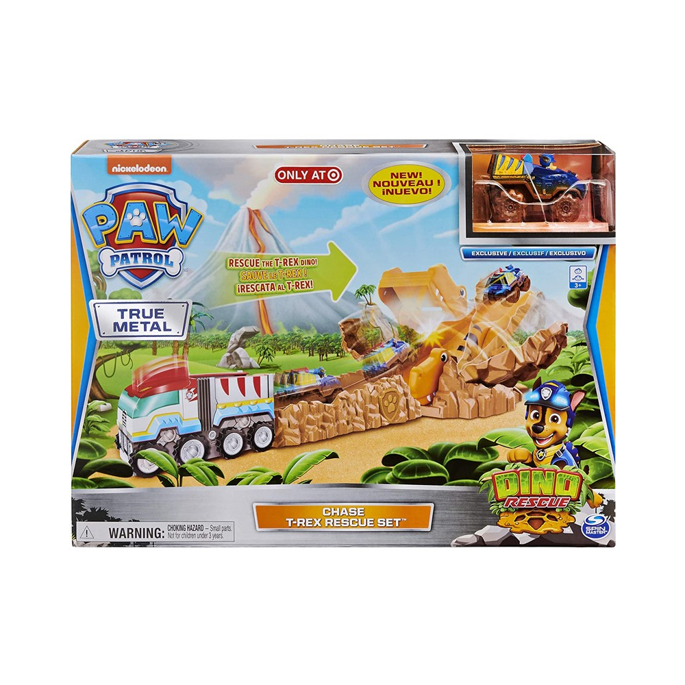 NC PAW PATROL CHASE T-REX RESCUE SET