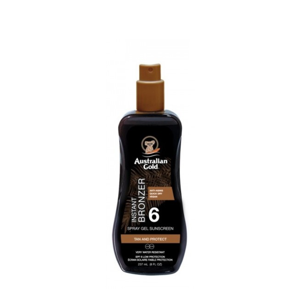 AUSTRALIAN GOLD INSTANT BRONZER SPRAY GEL SPF6 237ML AGCF25072