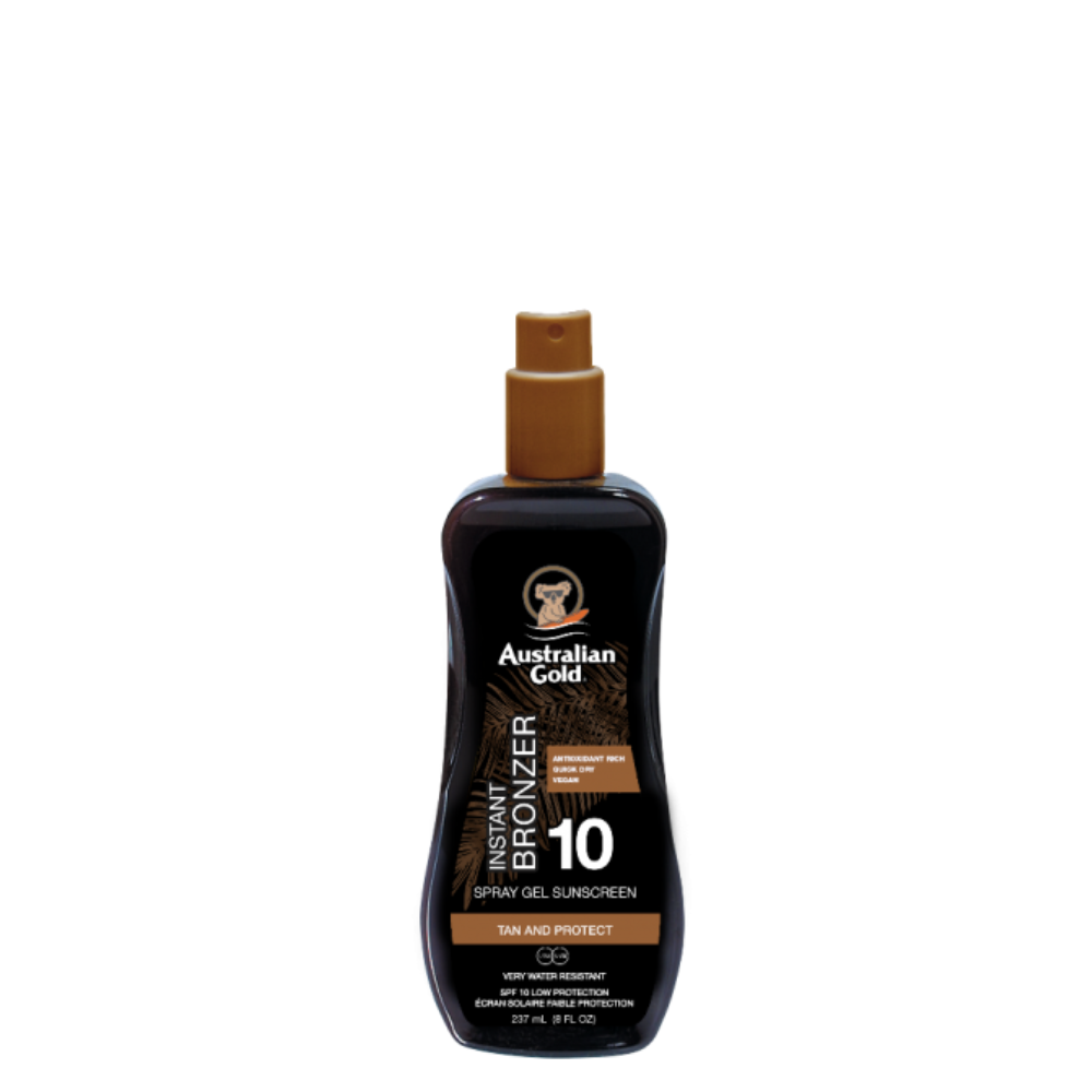 AUSTRALIAN GOLD INSTANT BRONZER SPRAY GEL SPF10 237ML AGCF25074
