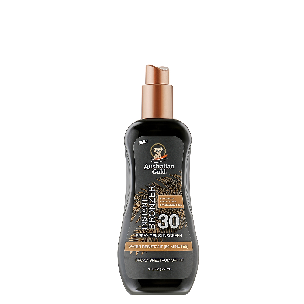 AUSTRALIAN GOLD INSTANT BRONZER SPRAY GEL SPF30 237ML AGCF25049