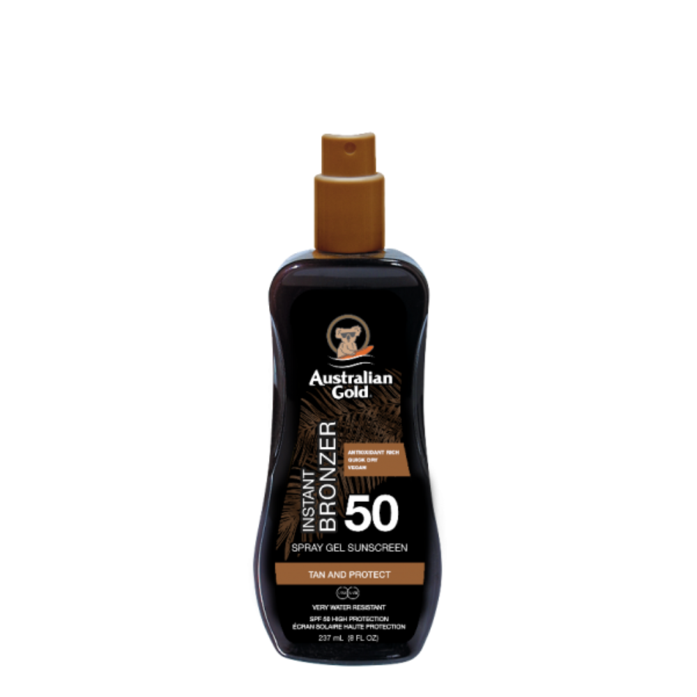 AUSTRALIAN GOLD INSTANT BRONZER SPRAY GEL SPF50 237ML AGCF25097