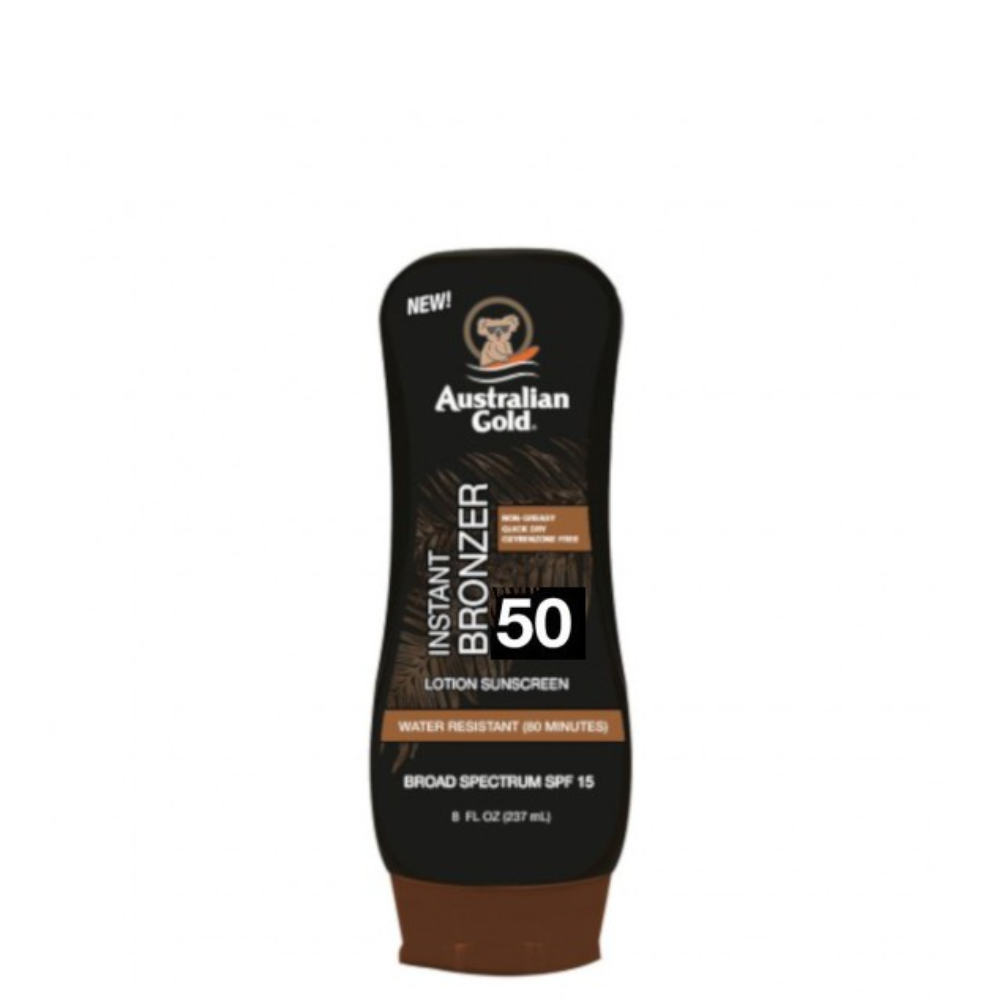 AUSTRALIAN GOLD INSTANT BRONZER LOTION SPF50 237ML AGCF25078