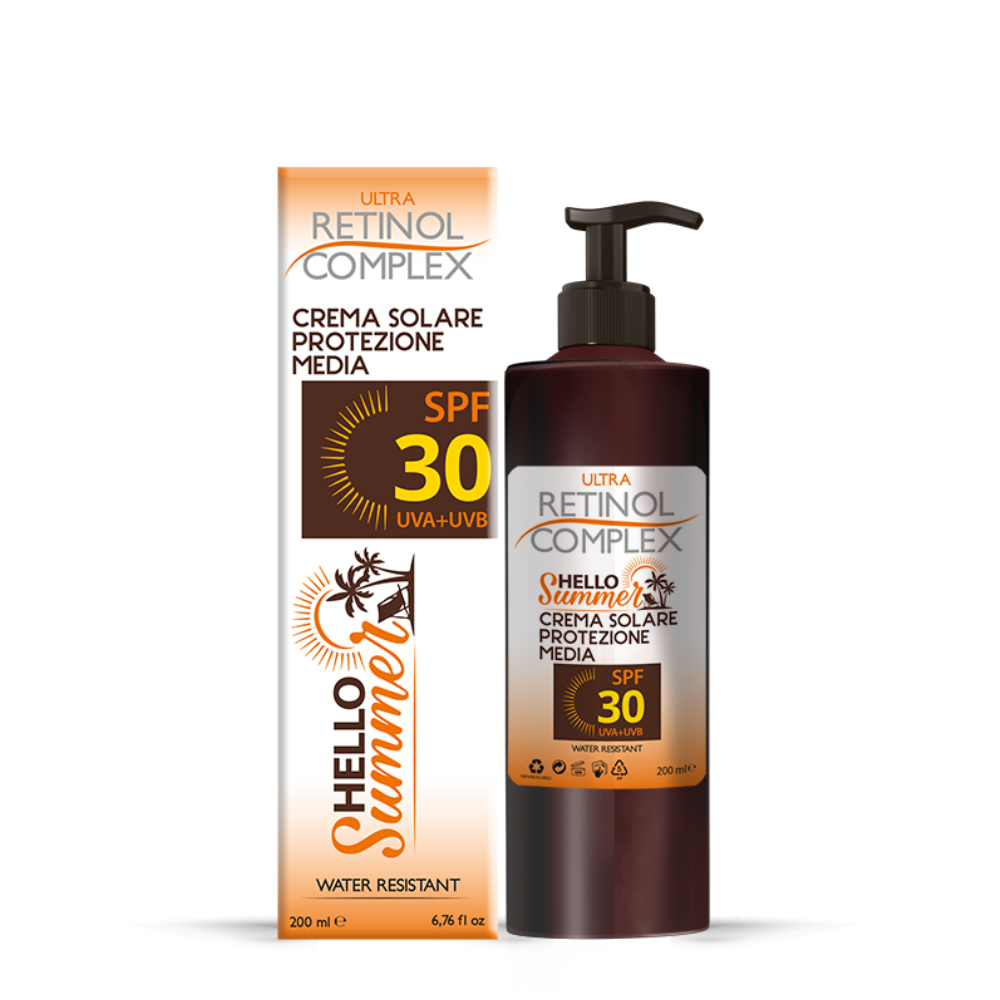 RETINOL COMPLEX SUMMER CREMA SOLARE PROTEZIONE MEDIA SFP30 200ML 701