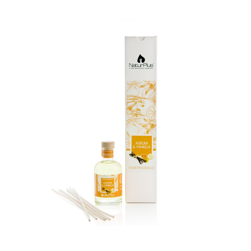 NATURPLUS PROFUMATORE CON BASTONCINI AGRUMI E VANIGLIA 100 ML