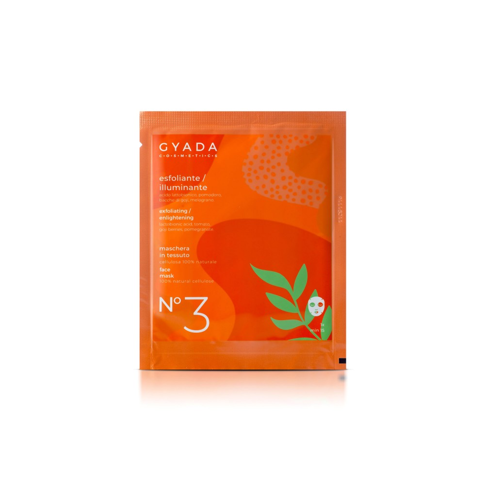 GYADA COSMETICS MASCHERA IN TESSUTO ESFOLIANTE/ILLUMINANTE N 3