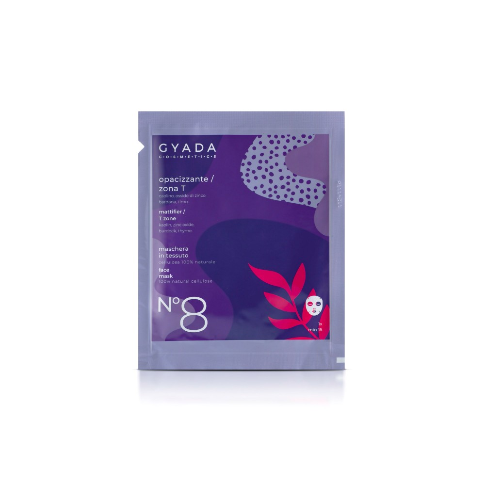 GYADA COSMETICS MASCHERA IN TESSUTO OPACIZZANTE/ZONA T N 8