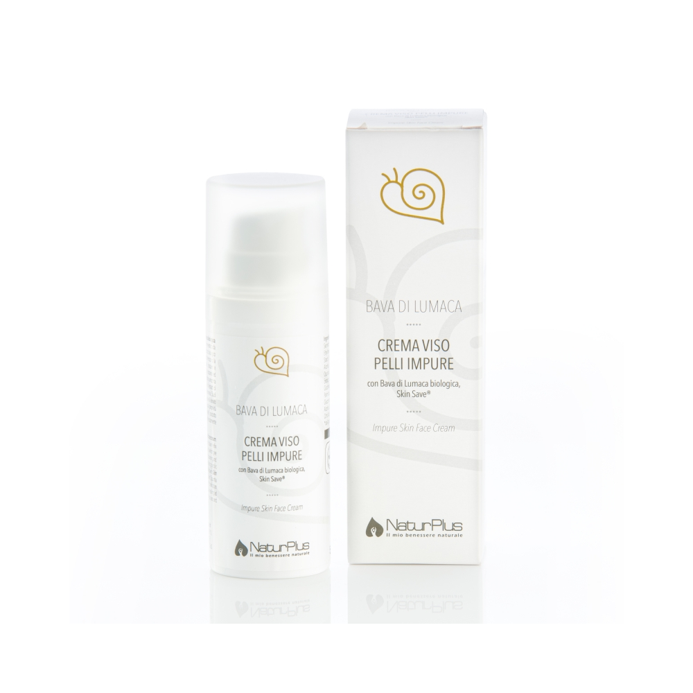 NATURPLUS CREMA VISO BAVA DI LUMACA 100% BIO PELLI IMPURE 50 ML