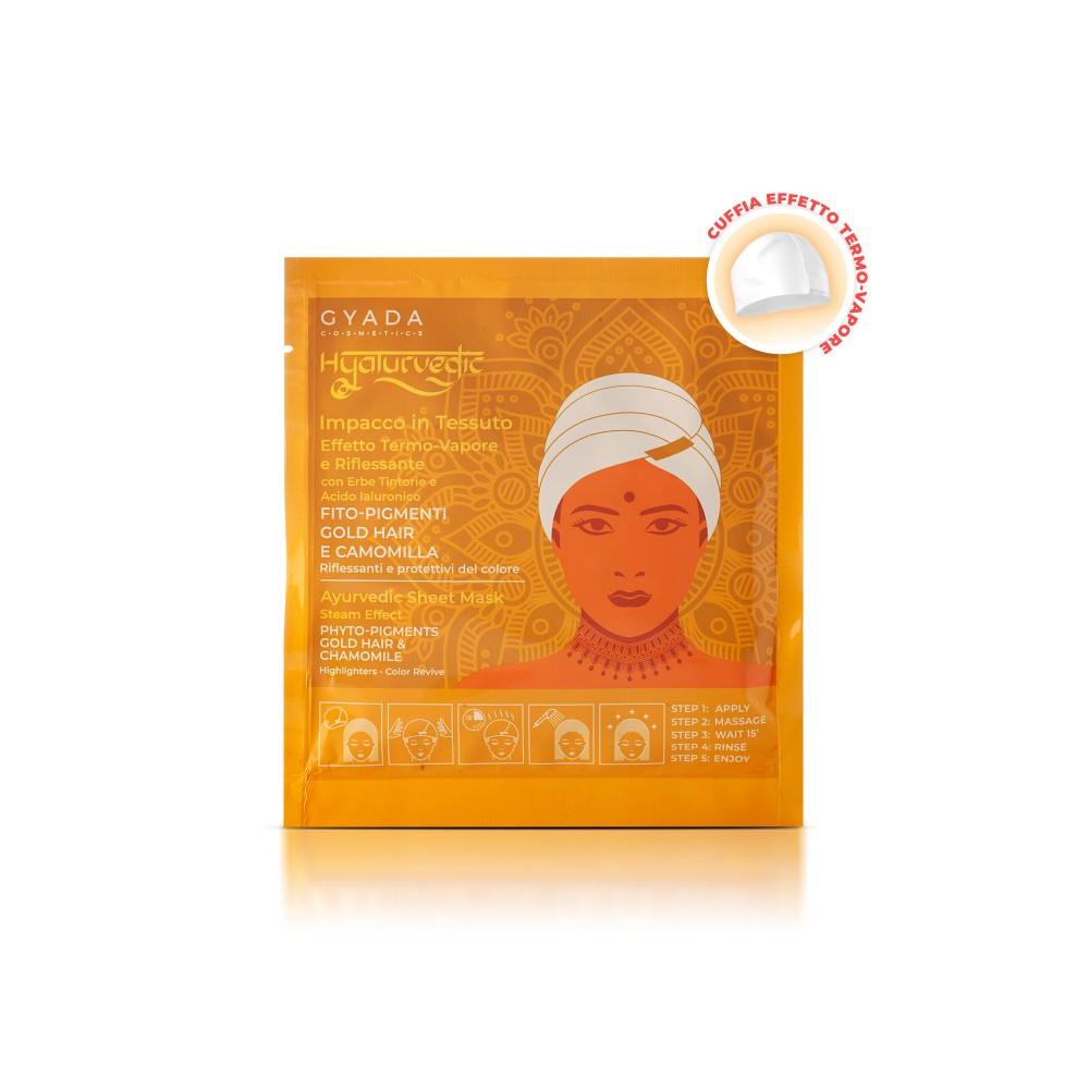 GYADA COSMETICS HYALURVEDIC IMPACCO IN TESSUTO GOLD HAIR 60 ML