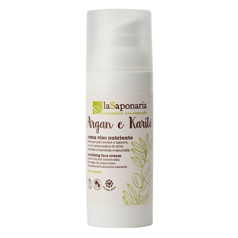 LA SAPONARIA CREMA VISO NUTRIENTE ARGAN E KARITE 50 ML