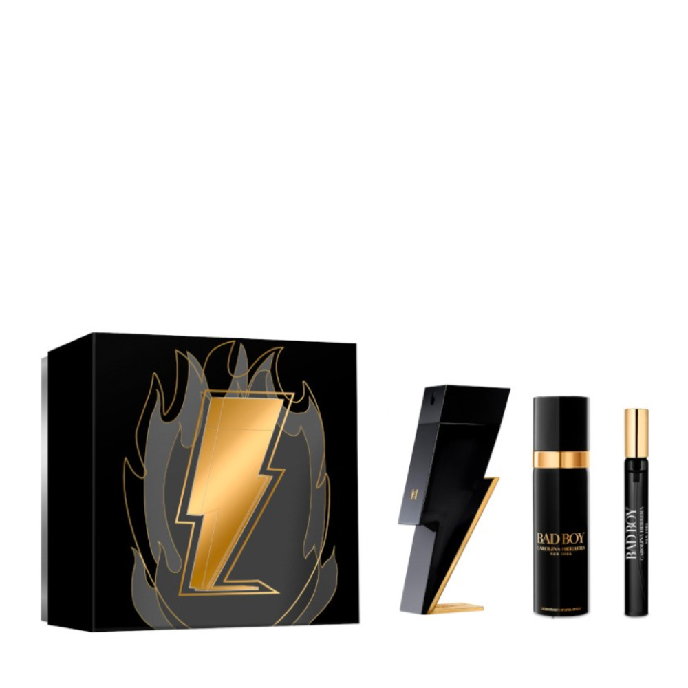 CAROLINA HERRERA BAD BOY CONF. EDT 100ML + EDT 10ML + DEODORANTE 100ML