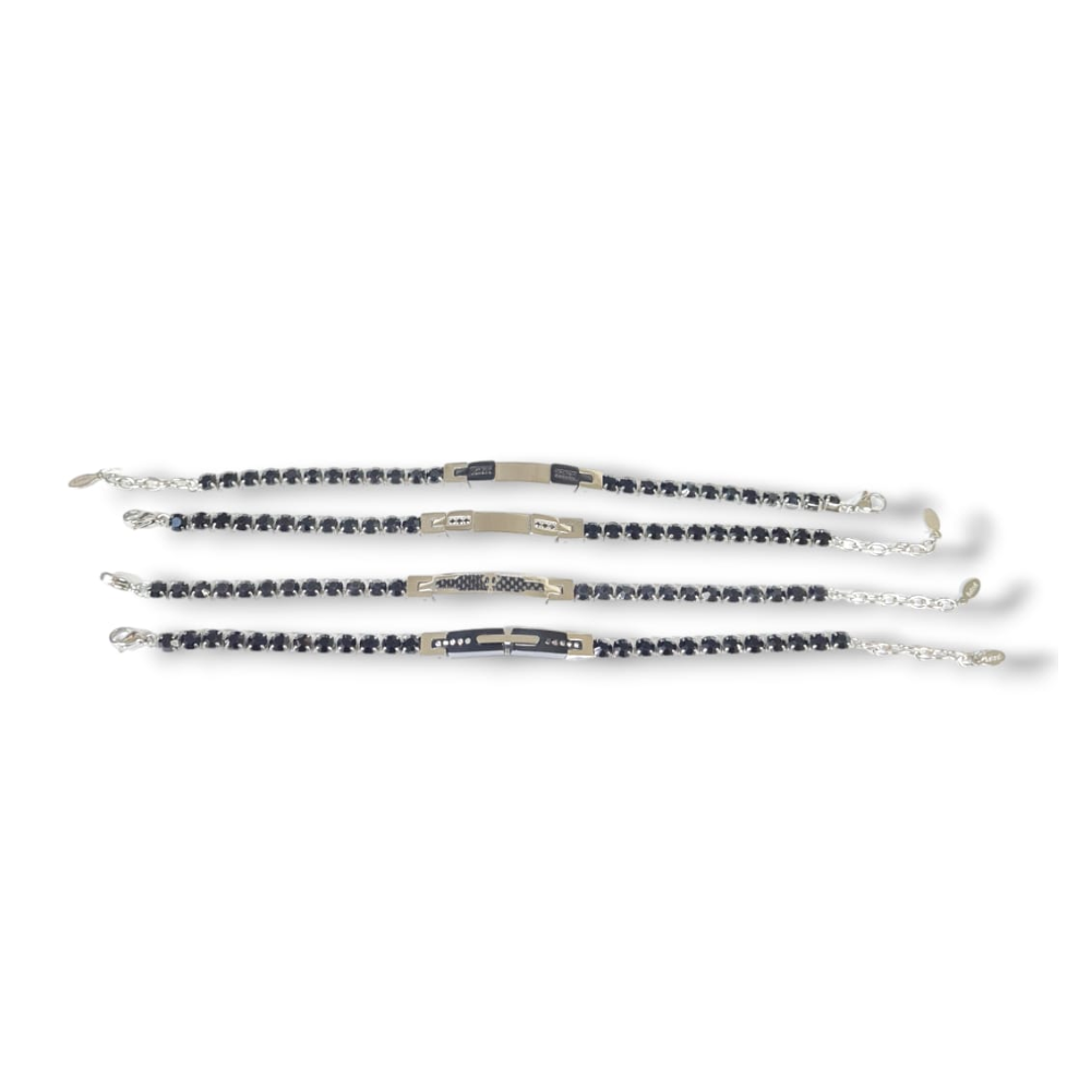 VANITA BRACCIALI ACCIAO E ZIRCONI UOMI AC729
