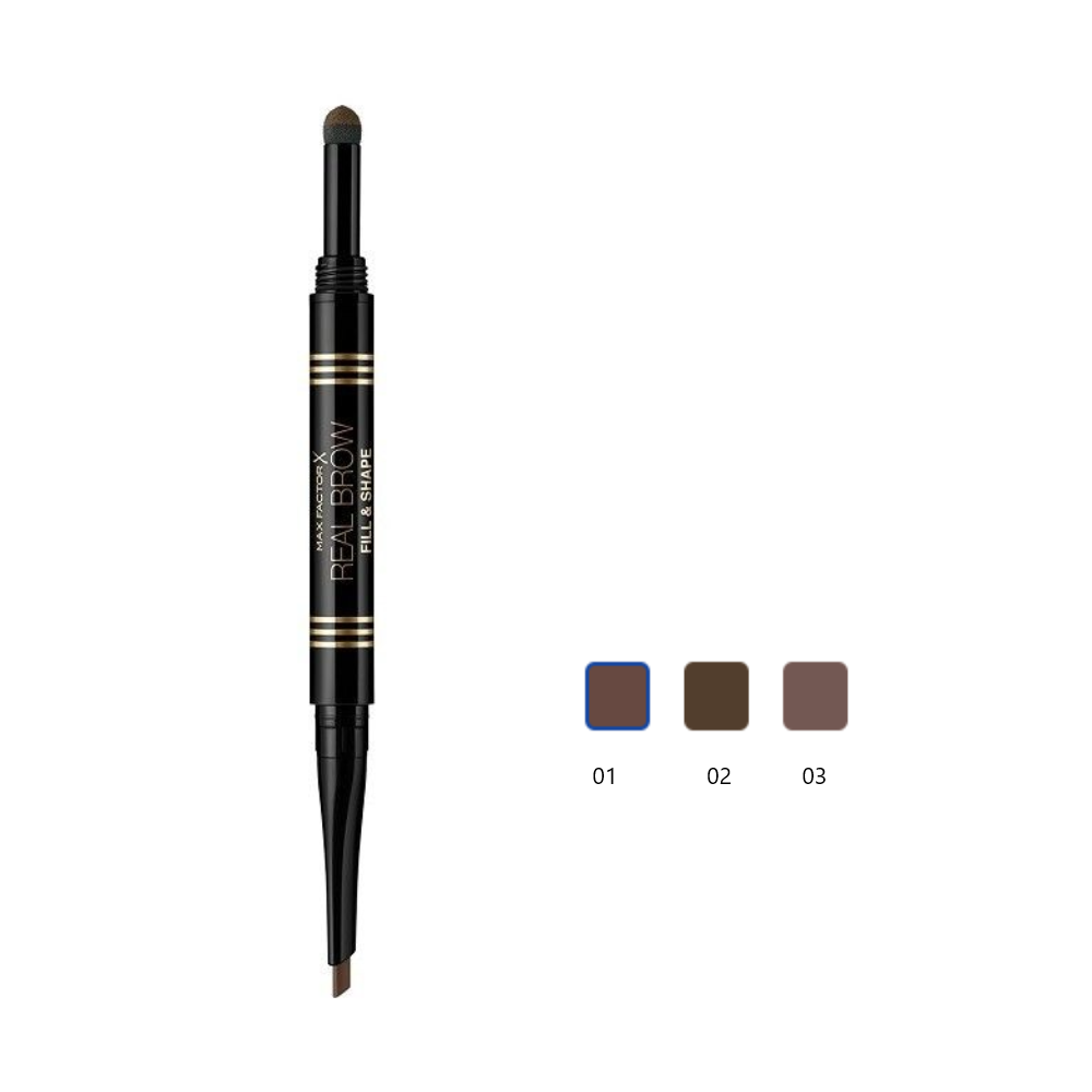 MAX FACTOR MATITA SOPRACCIGLIA REAL BROW FILL & SHAPER PENCIL