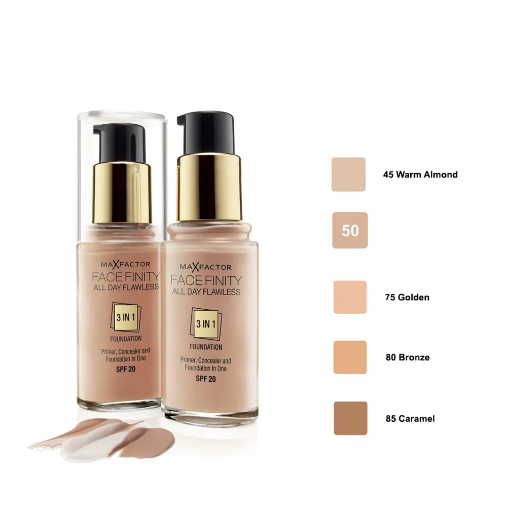 MAX FACTOR FONDOTINTA ALL DAY FLAWLESS 3IN1