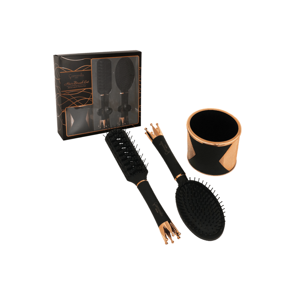 CAMOMILLA SET 2 SPAZZOLE C/BICCHIERE QUEEN 2 09681