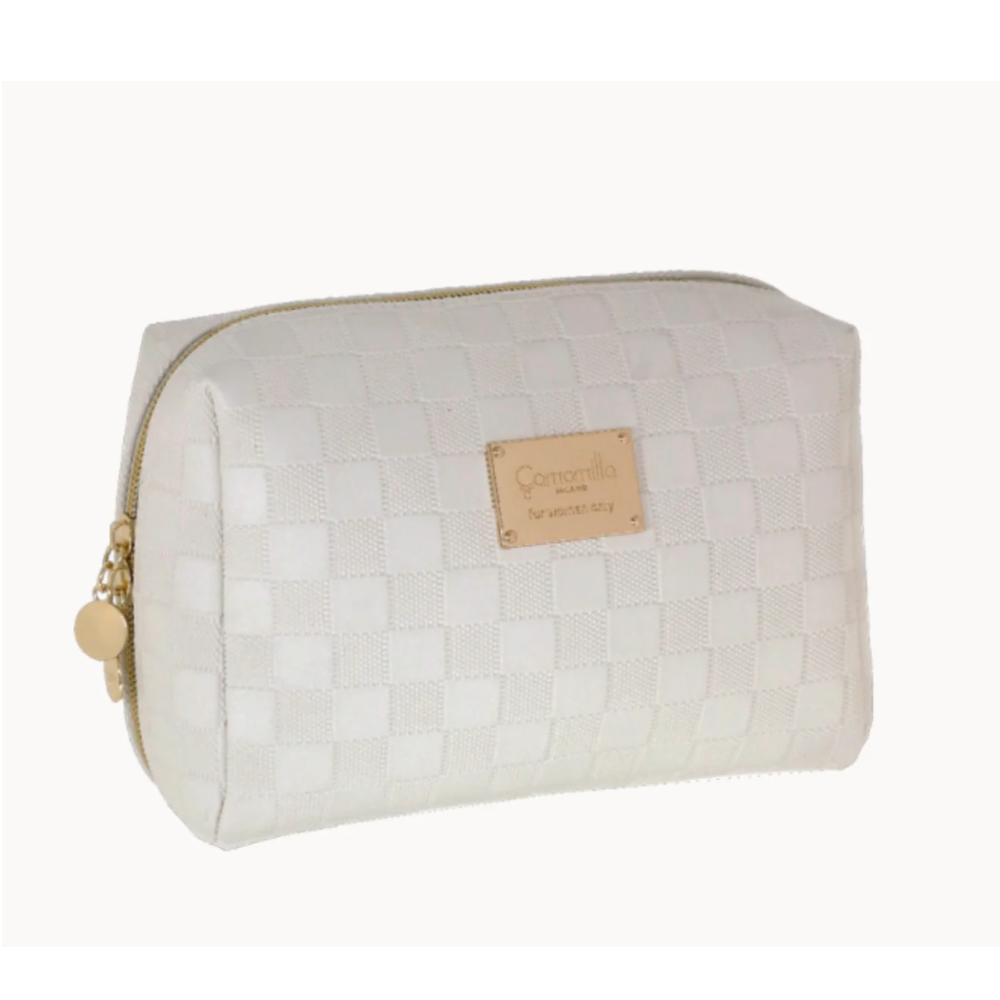 CAMOMILLA NECESSAIRE L BEACH CLUB BIANCO C/P/SC 17,50X25X10,50 13689