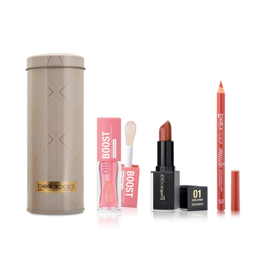 BELLA OGGI LIPS ON TOP CONF. ROSSETTO+MATITA LABBRA+LIP OIL LTK2503