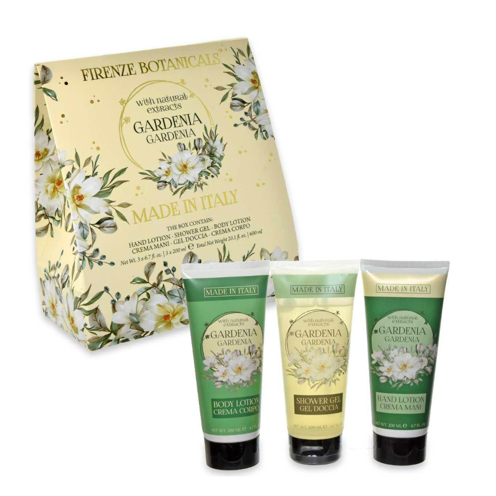 LA FLORENTINA FIRENZE BOTANICALS CONF. CREMA MANI 200ML+ GEL DOCCIA 200ML+ CREMA CORPO 200ML 023249 GARDENIA