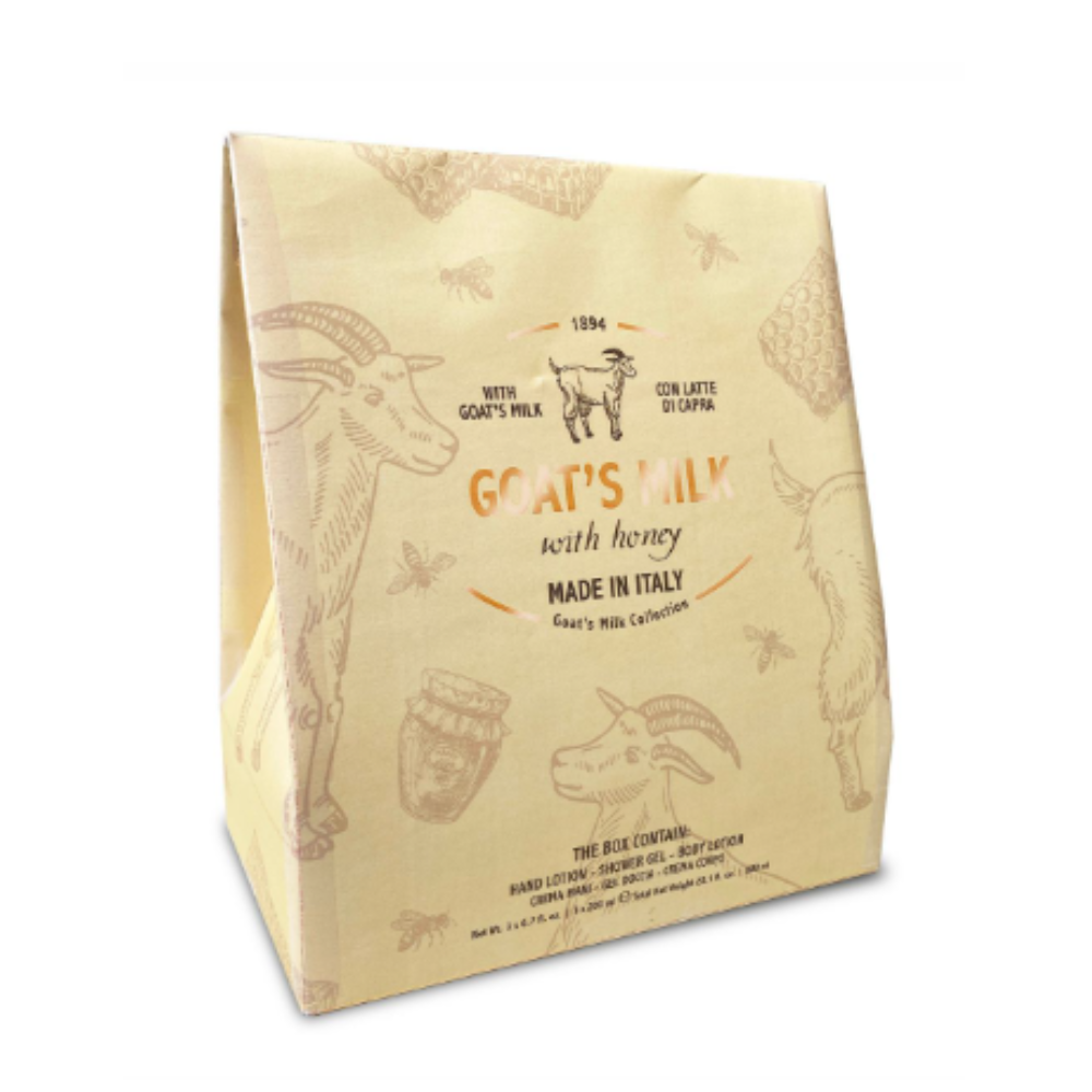 LA FLORENTINA CONF. GOAT'S MILK CREMA MANI 200ML+ GEL DOCCIA 200ML+ CREMA CORPO 200ML 023250 LATTE DI CAPRA E MIELE
