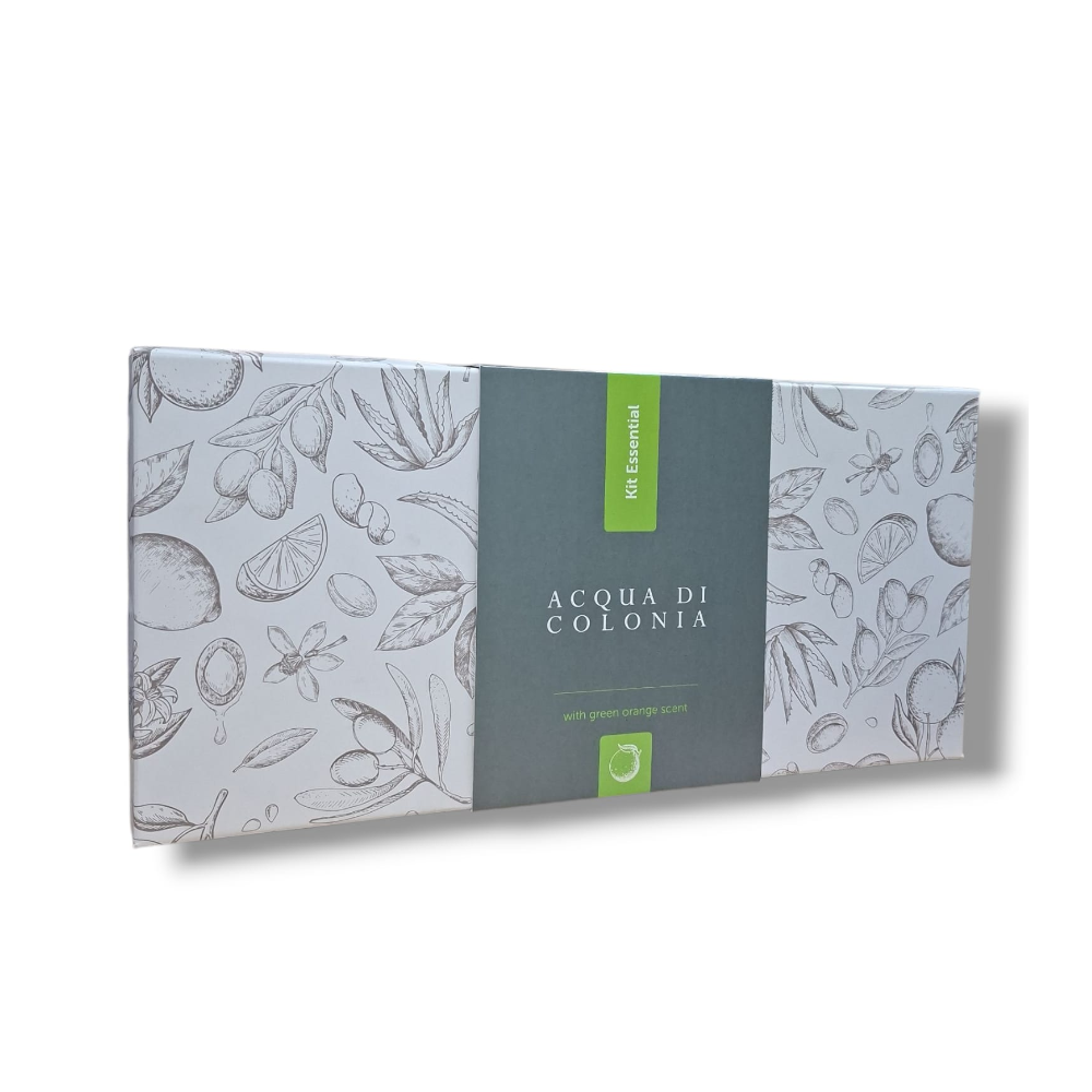 ALLEGRINI KIT ESSENTIAL ACQUA DI COLONIA GEL DOCCIA 50ML+ LOZIONE CORPO 50ML+ SHAMPOO 50ML+BALSAMO CAPELLI 50ML SAPONETTA 026KITNESS1