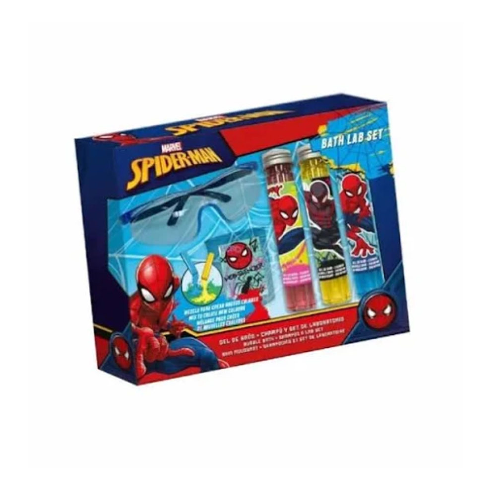 SPIDERMAN SET DA BAGNO LABORATORIO LN2569
